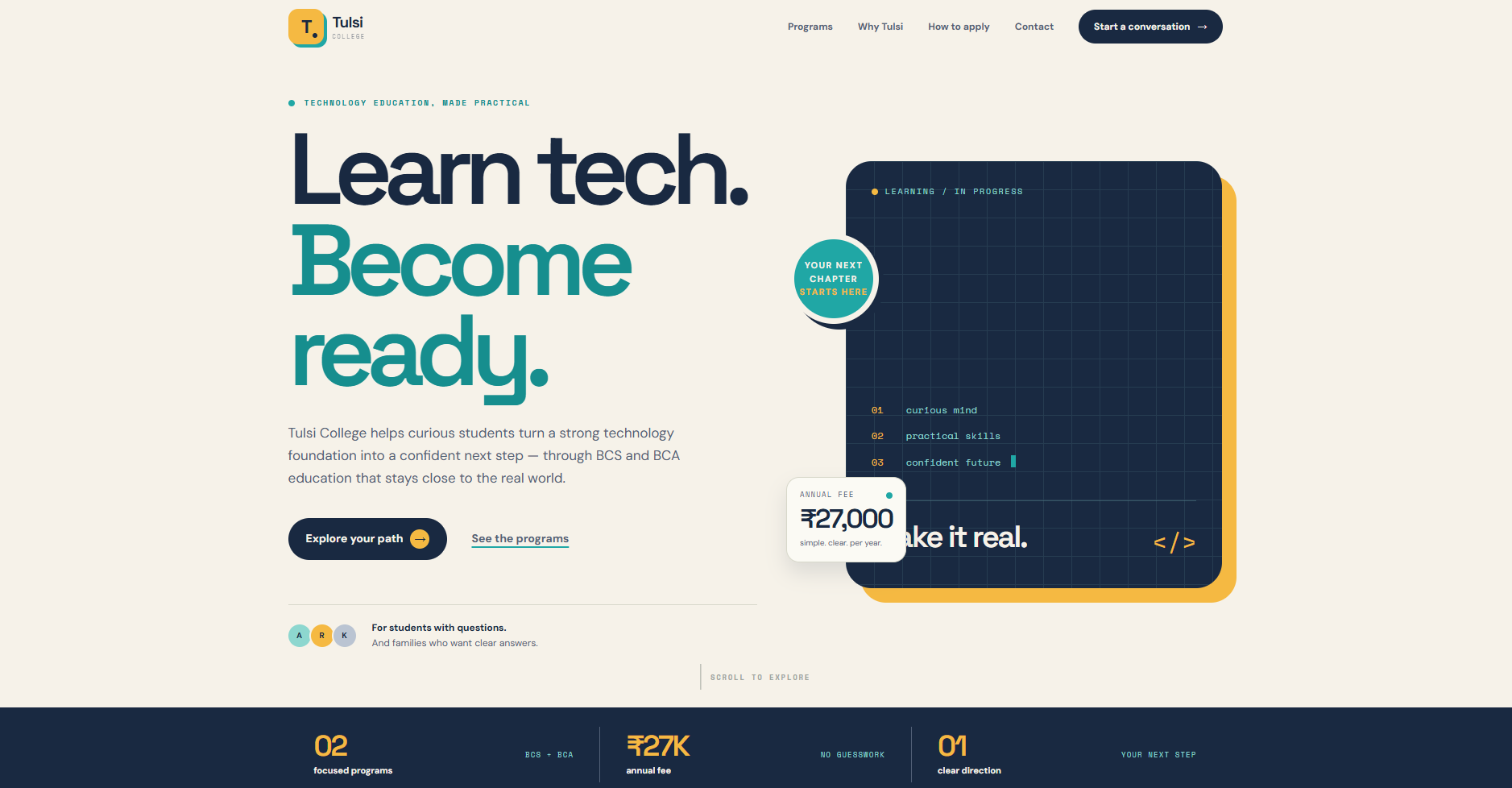 College Website